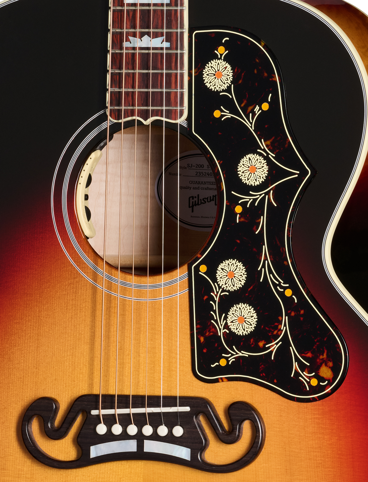 Gibson Sj200 Standard Modern Super Jumbo Epicea Erable Rw - Tri Burst - Folk guitar - Variation 3