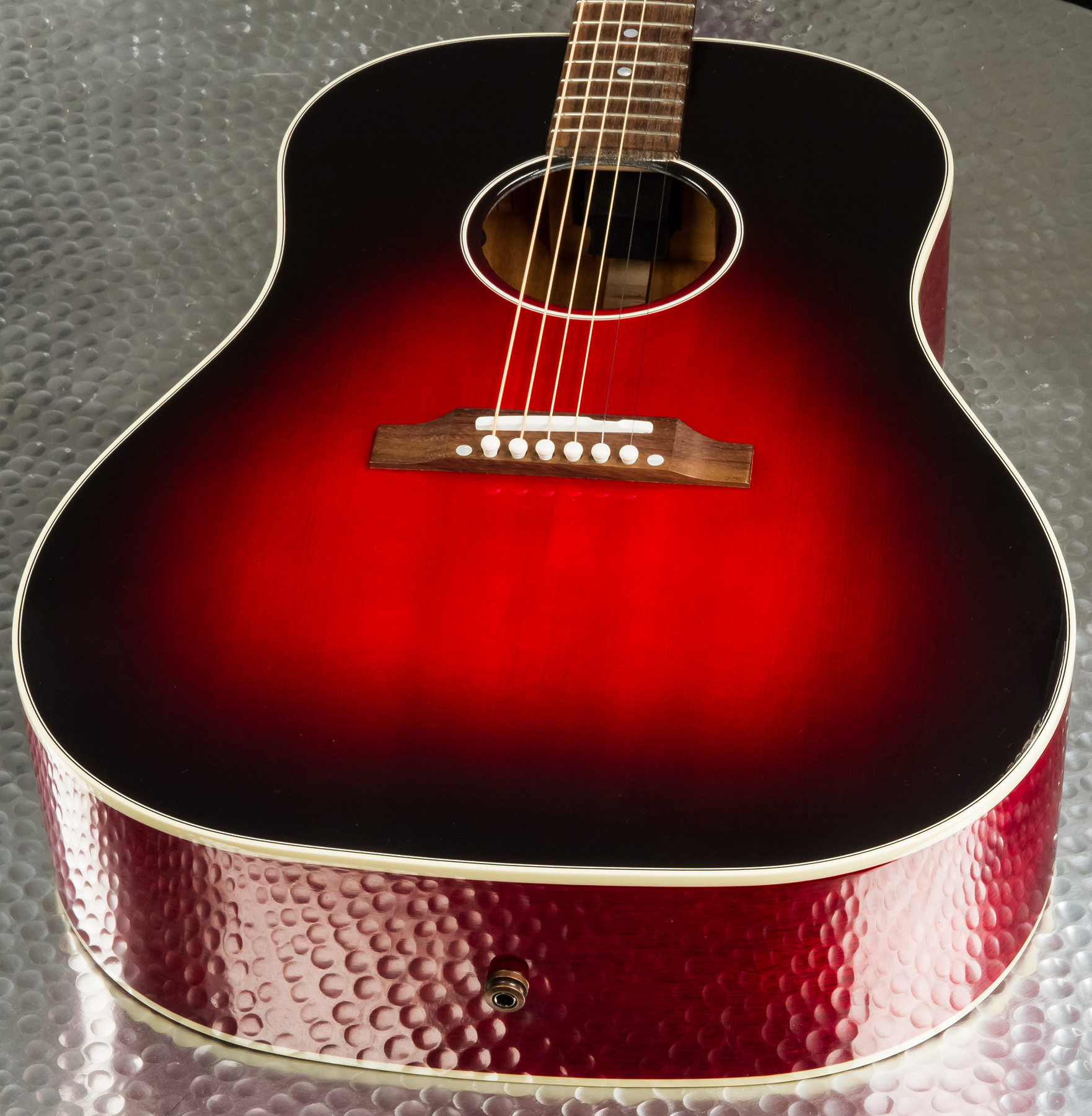 Gibson Slash J-45 2020 Signature Epicea Acajou Rw - Vermillion Burst - Electro acoustic guitar - Variation 3