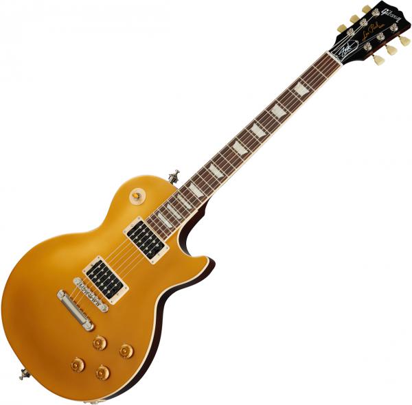 Solid body electric guitar Gibson Slash Victoria Les Paul Standard Goldtop - gold