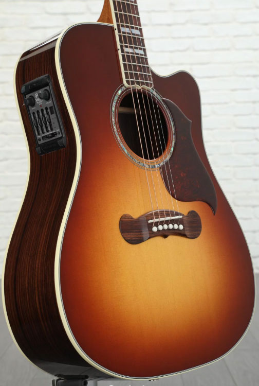 Gibson Songwriter Cutaway 2019 Dreadnought Epicea Palissandre Rw - Rosewood Burst - Electro acoustic guitar - Variation 1