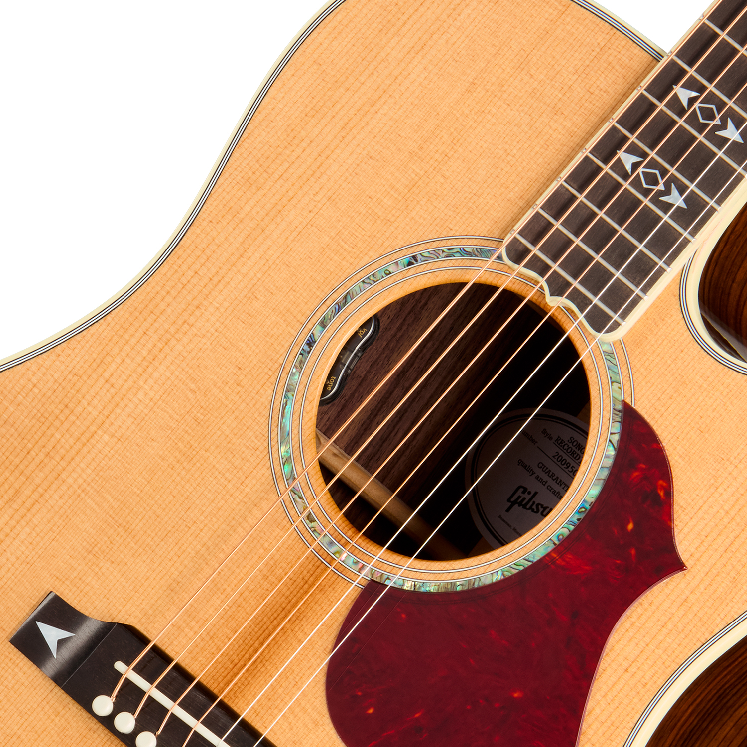 Gibson Songwriter Recording Artist (baggs Hifi Dna) Dreadnought Cw Epicea Palissandre Eb - Antique Natural - Folk guitar - Variation 2