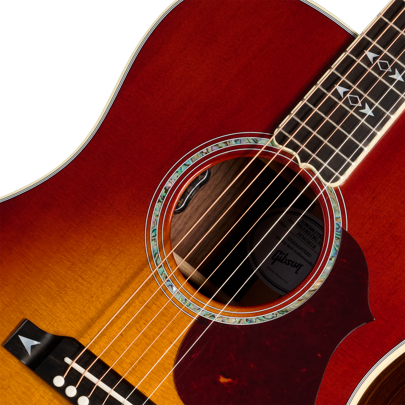 Gibson Songwriter Recording Artist (baggs Hifi Dna) Dreadnought Epicea Palissandre Eb - Rosewood Burst - Folk guitar - Variation 2