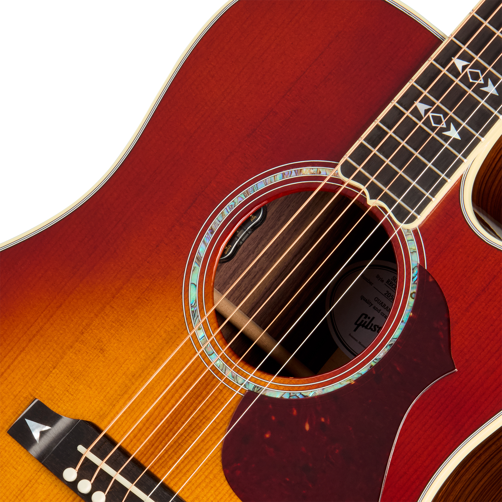 Gibson Songwriter Recording Artist Lh (baggs Hifi Dna) Dreadnought Cw Gaucher Epicea Palissandre Eb - Rosewood Burst - Folk guitar - Variation 2