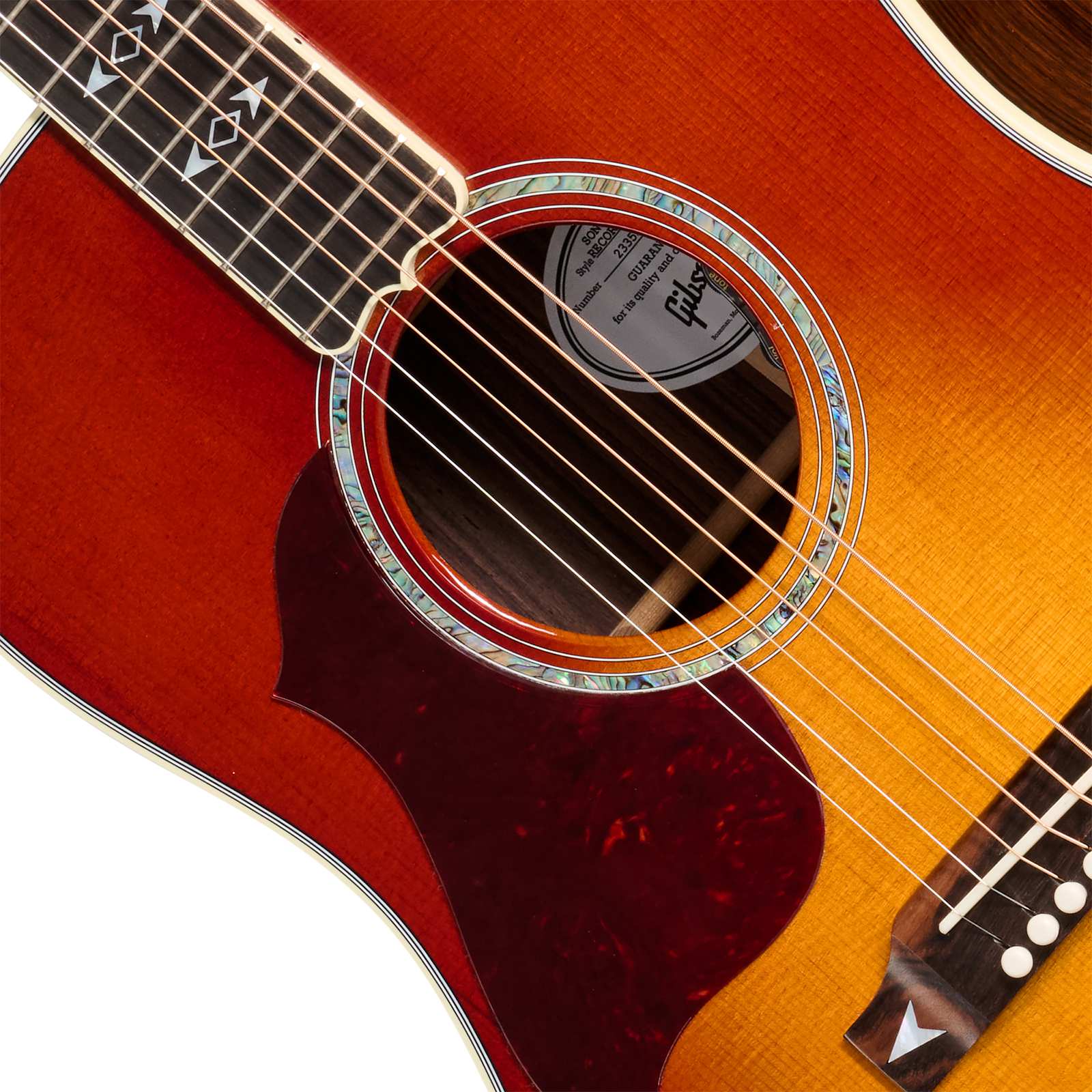 Gibson Songwriter Recording Artist Lh (baggs Hifi Dna) Dreadnought Gaucher Epicea Palissandre Eb - Rosewood Burst - Folk guitar - Variation 2