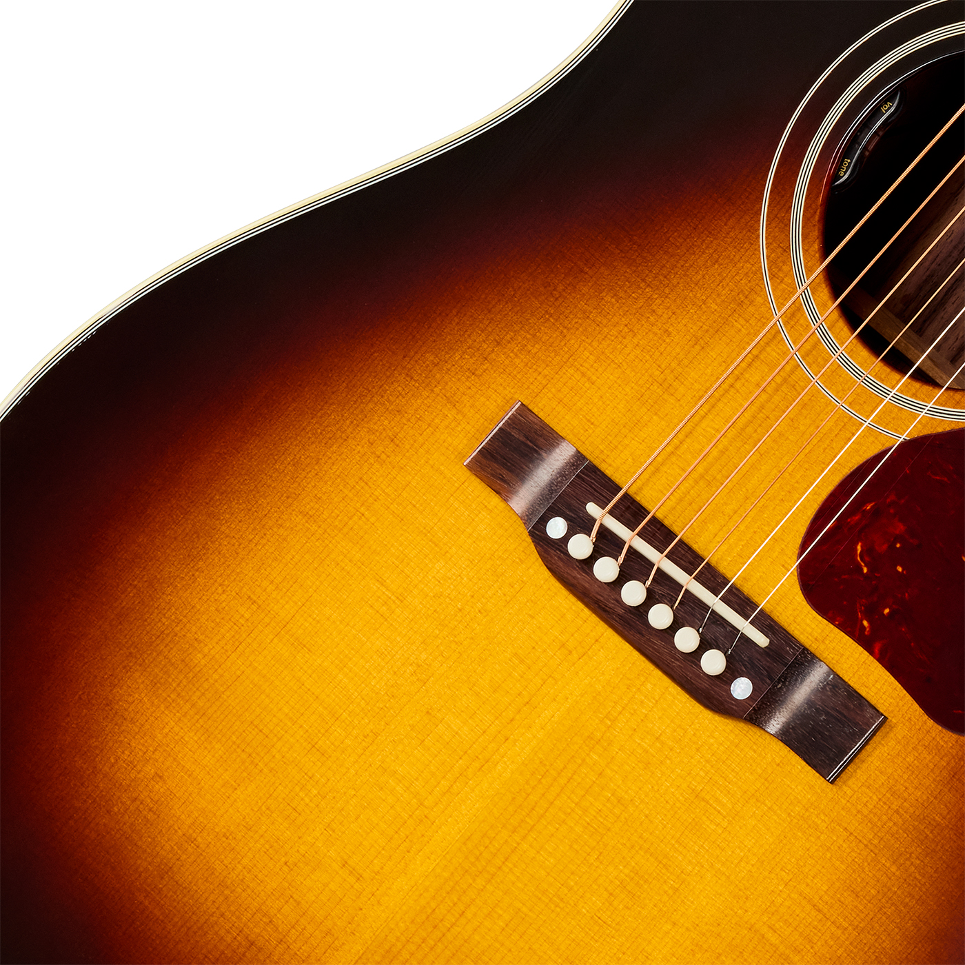 Gibson Southern Jumbo 40s Original (baggs Hifi Dna) Dreadnought Epicea Palissandre Rw - Vintage Sunburst - Folk guitar - Variation 3