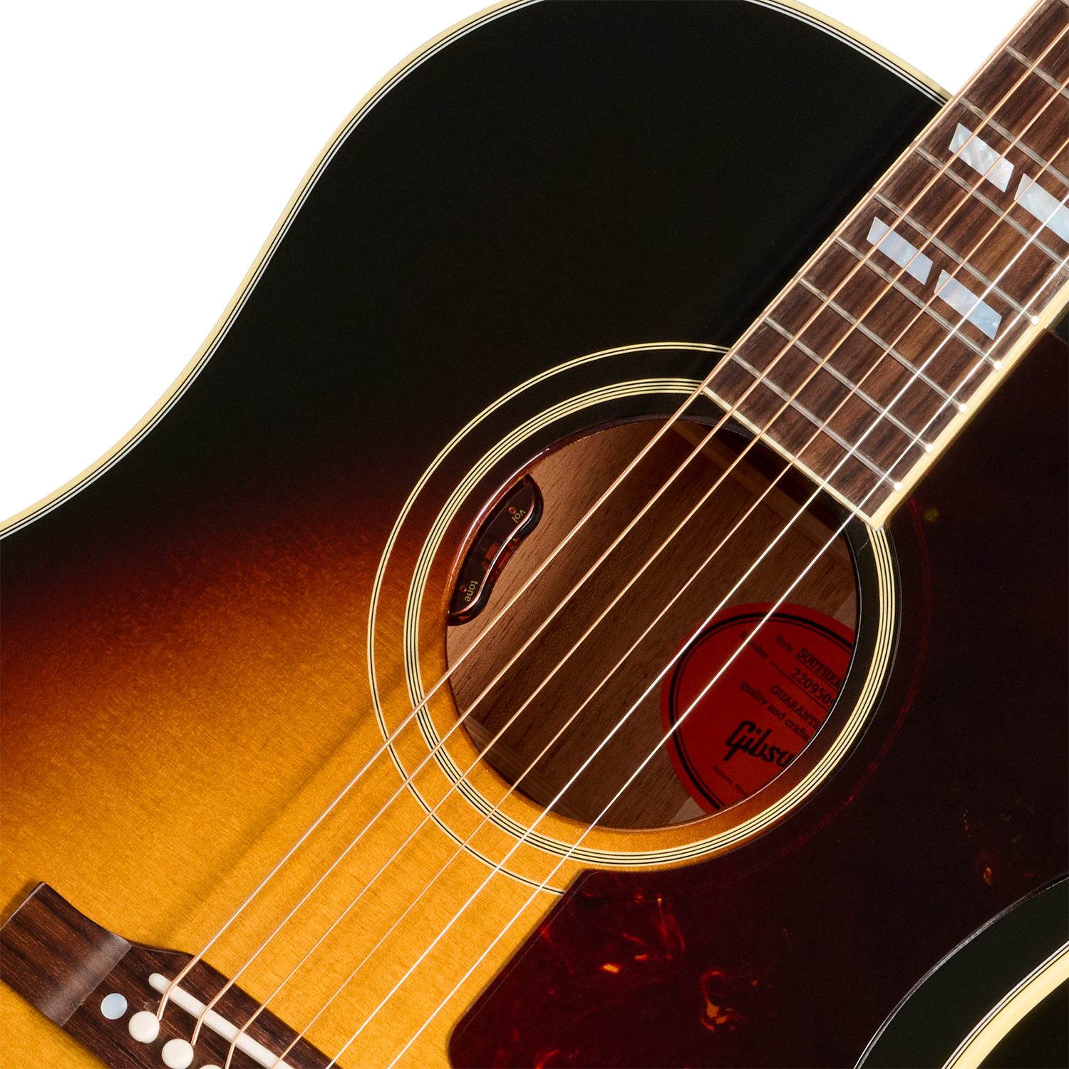 Gibson Southern Jumbo Original (baggs Hifi Dna) Dreadnought Epicea Acajou Rw - Vintage Sunburst - Folk guitar - Variation 2