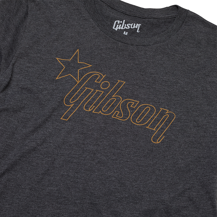 Gibson Star Logo Tee Medium Charcoal - T-shirt - Variation 1