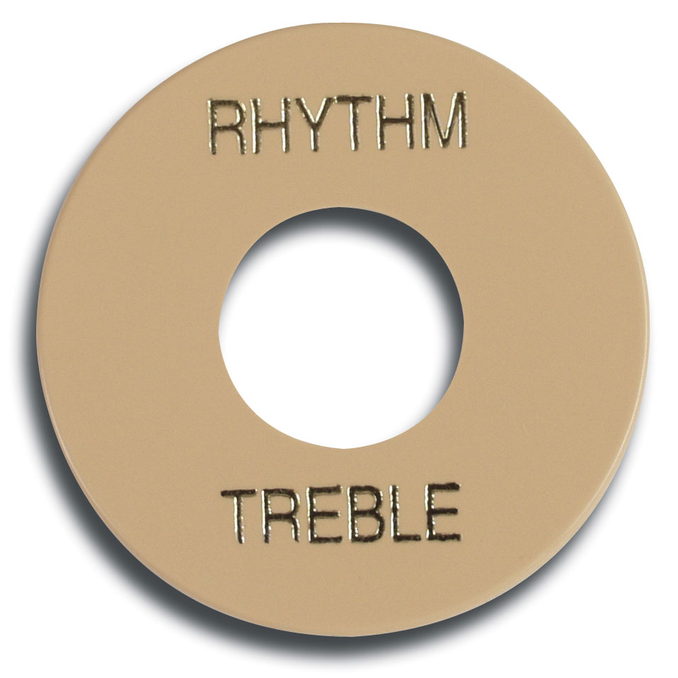 Gibson Switch Washer Creme w/ Gold Imprint Switch plate