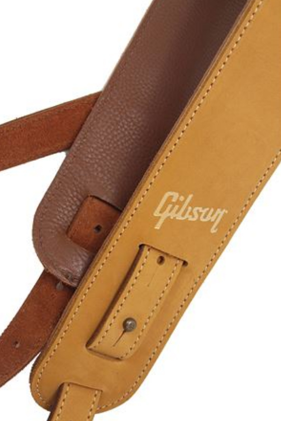 Gibson The Nubuck Guitar Strap Cuir 2.5inc Tan - Guitar strap - Variation 1