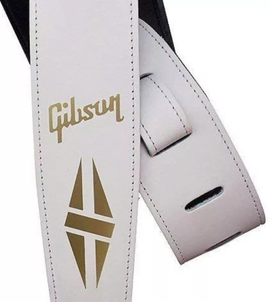 Guitar strap Gibson The Split-Diamond Guitar Strap - White