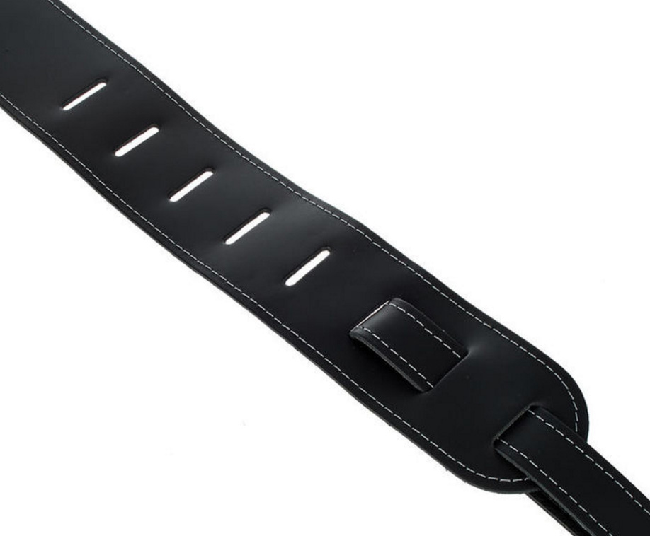 Gibson The Troubadour Acoustic Guitar Strap Cuir Black - Guitar strap - Variation 2