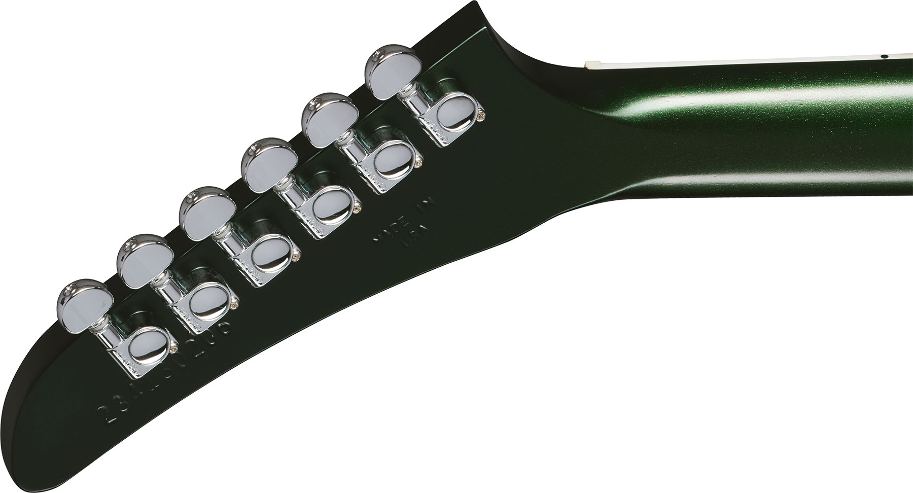 Gibson Victory Usa 2h Ht Eb - Dark Green Satin - Double cut electric guitar - Variation 4