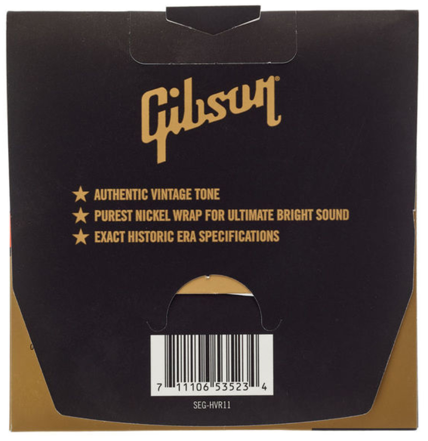 Gibson Seg-hvr11 Vintage Reissue Pure Nickel Electric Guitar 11-50 - Electric guitar strings - Variation 1