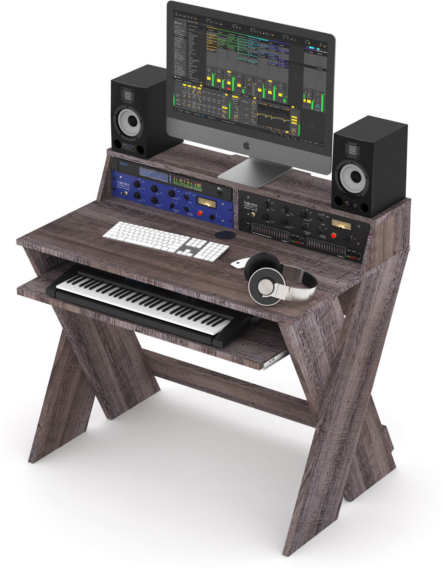 Glorious Sound Desk Compact Walnut - Furniture for studio - Main picture