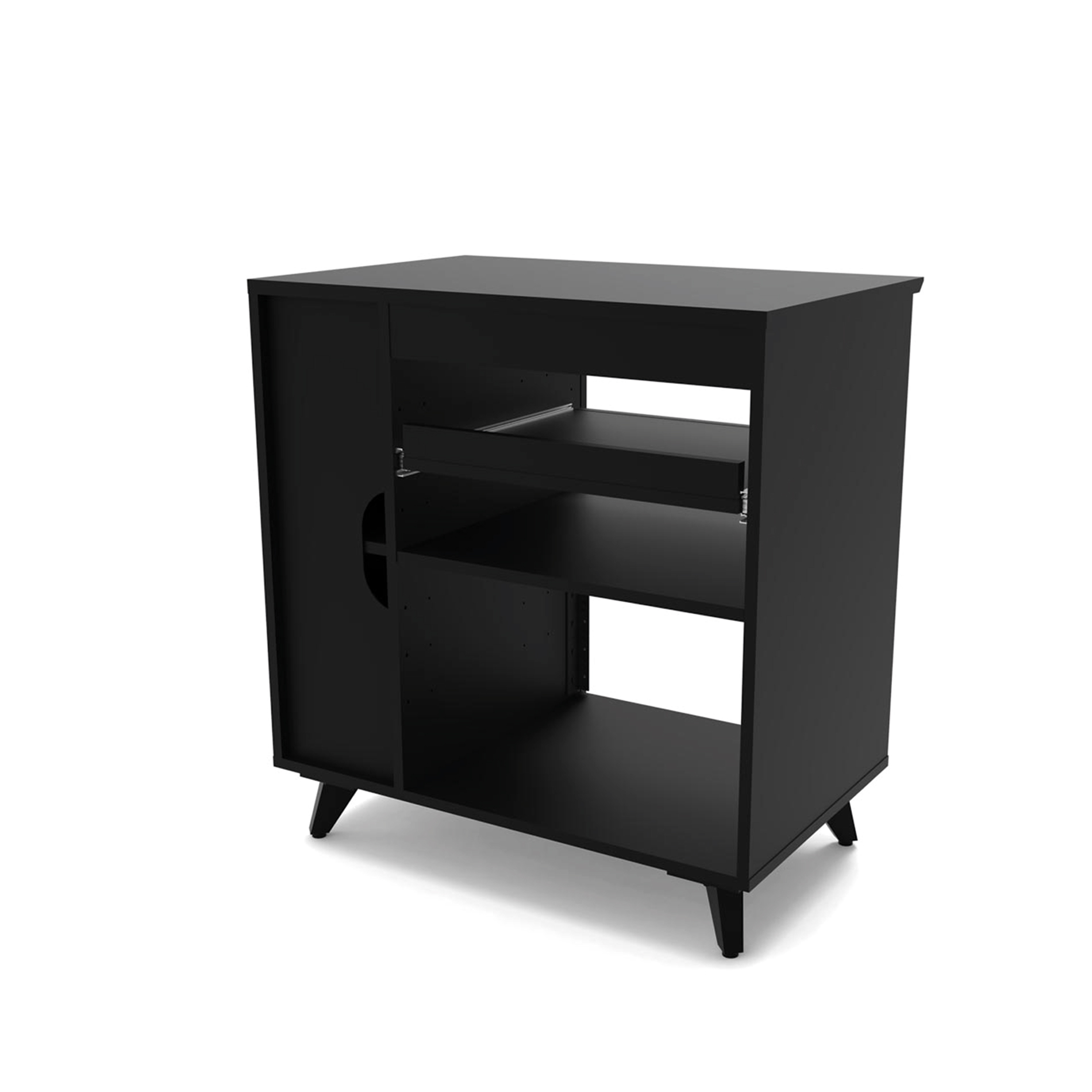Glorious Modular Side Rack Finition Noire - Furniture for studio - Variation 2