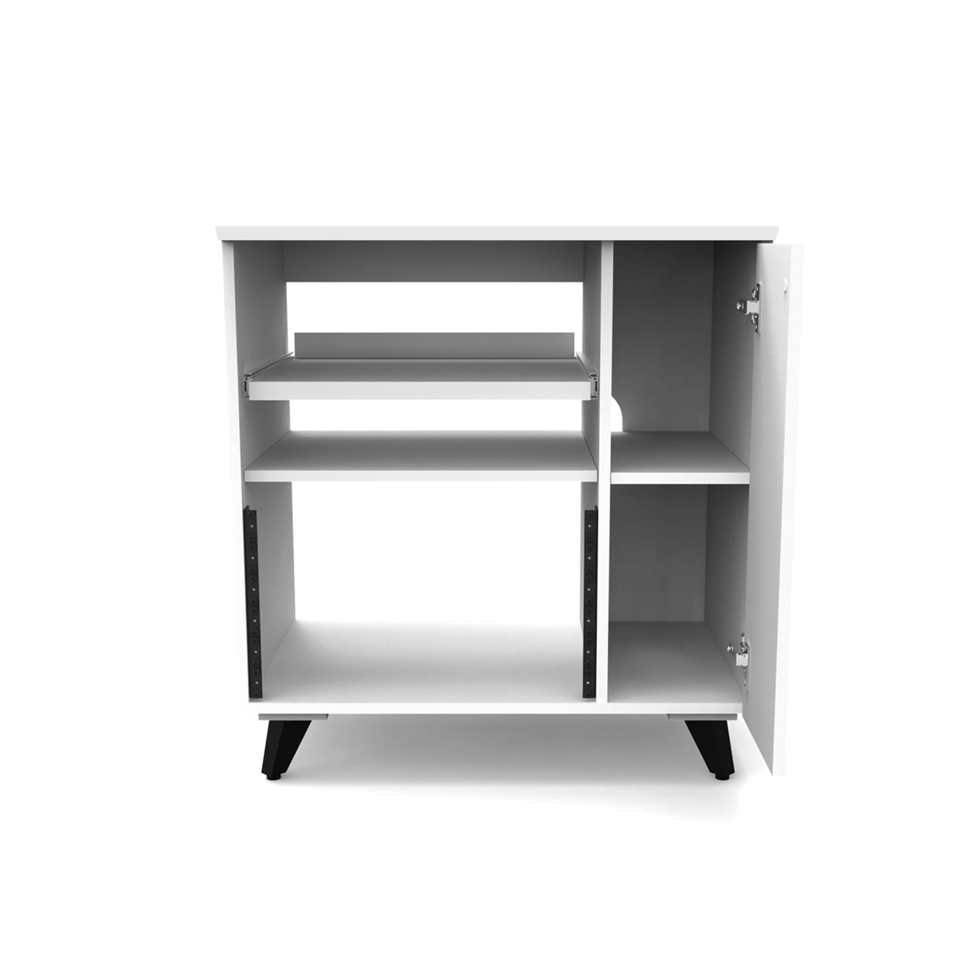 Glorious Modular Side Rack White - Furniture for studio - Variation 3