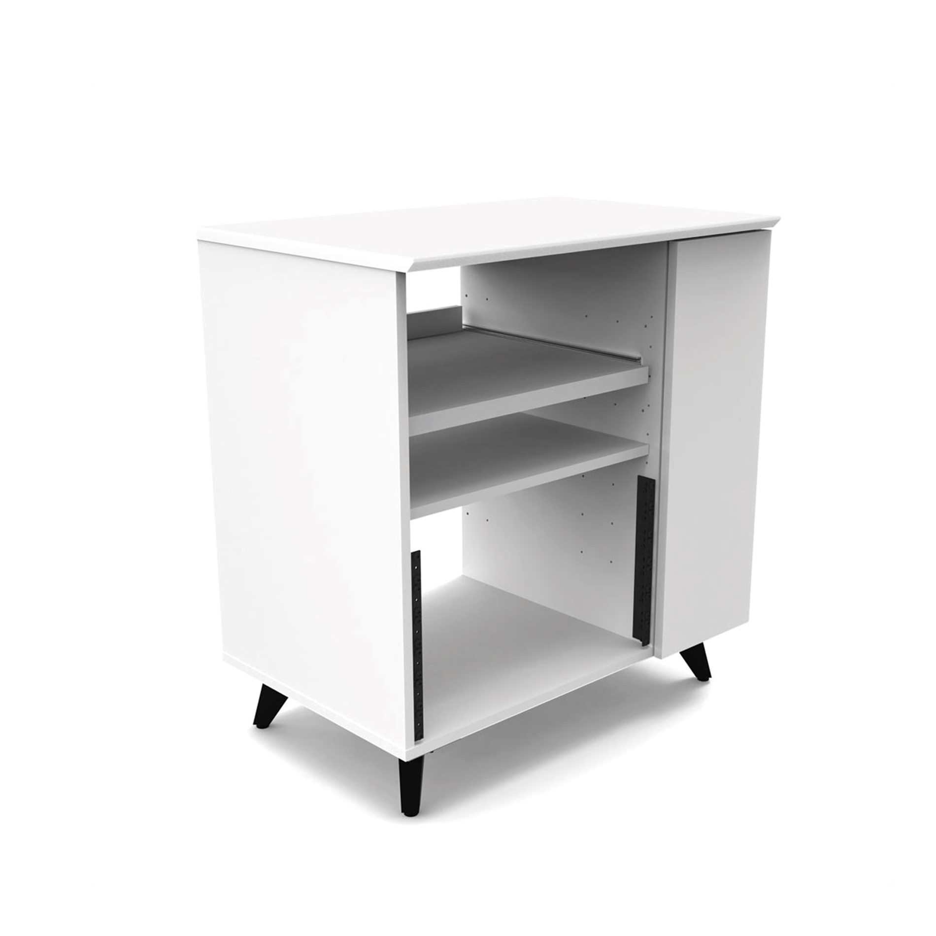 Glorious Modular Side Rack White - Furniture for studio - Variation 4