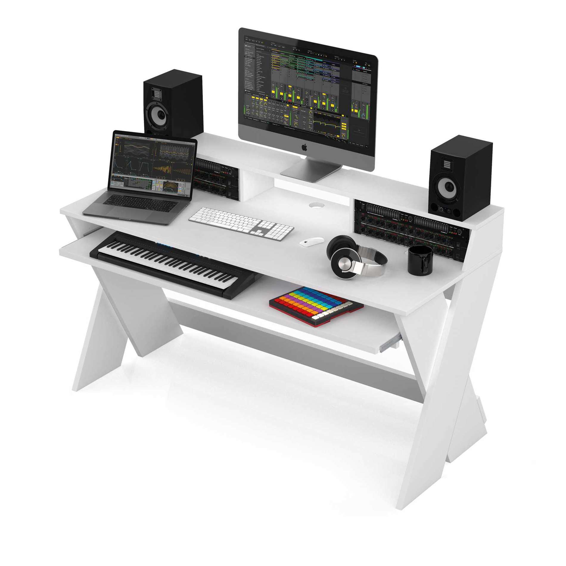 Glorious Sound Desk Pro Blanc - Furniture for studio - Variation 1