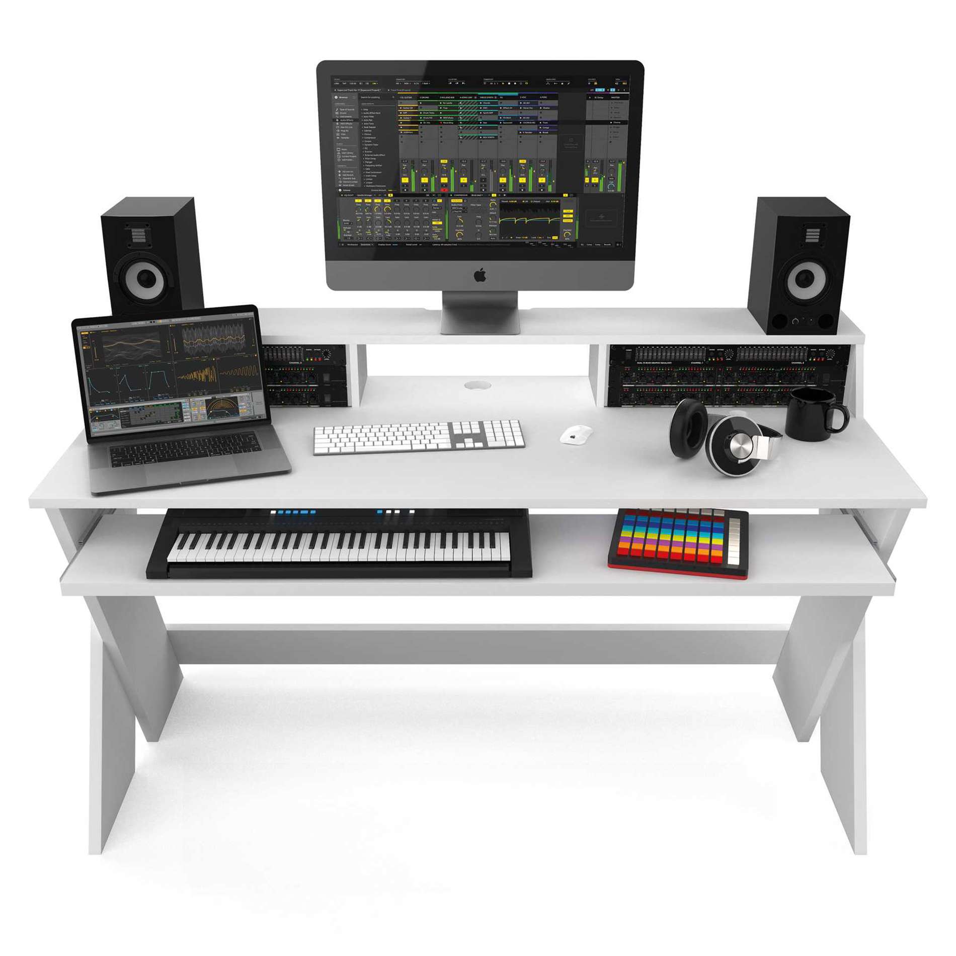 Glorious Sound Desk Pro Blanc - Furniture for studio - Variation 2