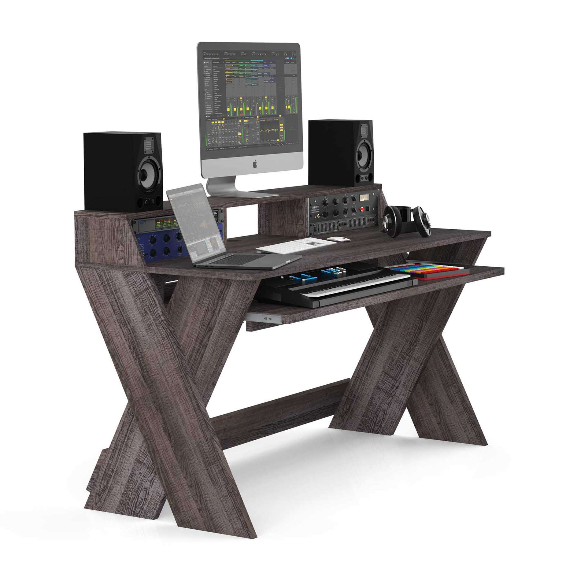 Glorious Sound Desk Pro Walnut Furniture for studio