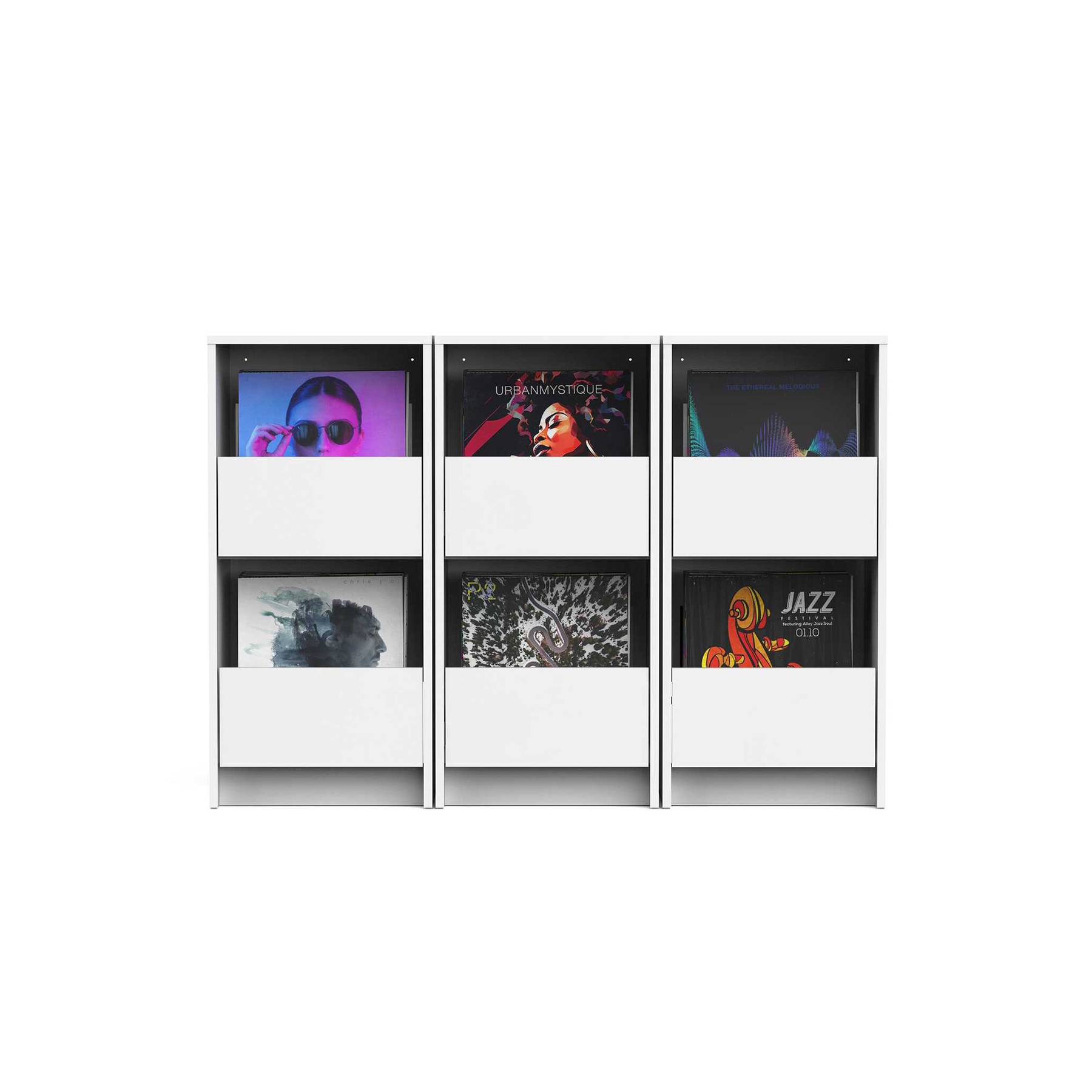 Glorious Vinyl Vault White - DJ storage - Variation 5