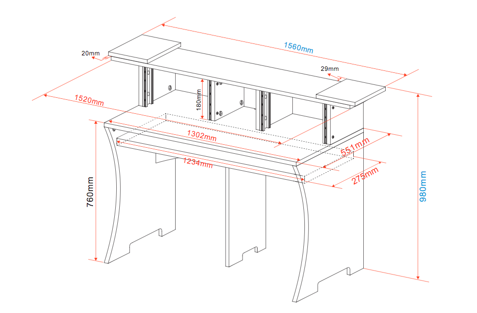 Glorious Workbench - Black - Furniture for studio - Variation 1