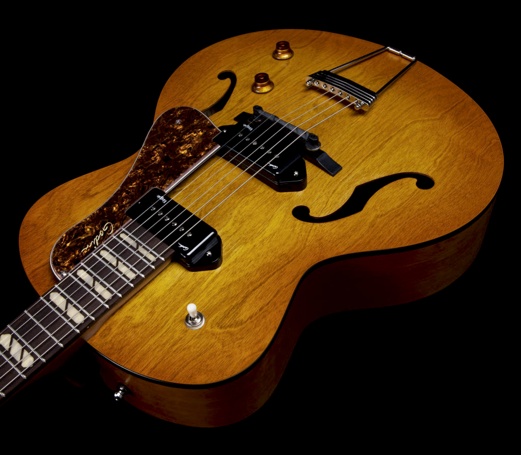 Godin 5th Avenue Jumbo P90 2s Ht Rw - Harvest Gold - Hollow-body electric guitar - Variation 3