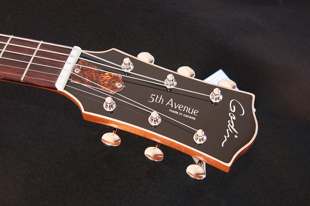 Godin 5th Avenue Kingpin 2p90 Cw - Cognac Burst - Hollow-body electric guitar - Variation 5