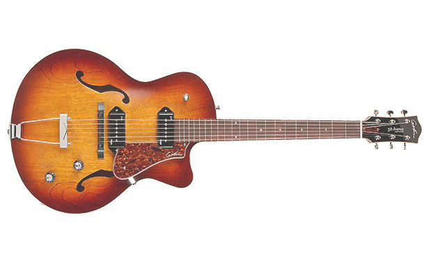 Godin 5th Avenue Kingpin 2p90 Cw - Cognac Burst - Hollow-body electric guitar - Variation 1