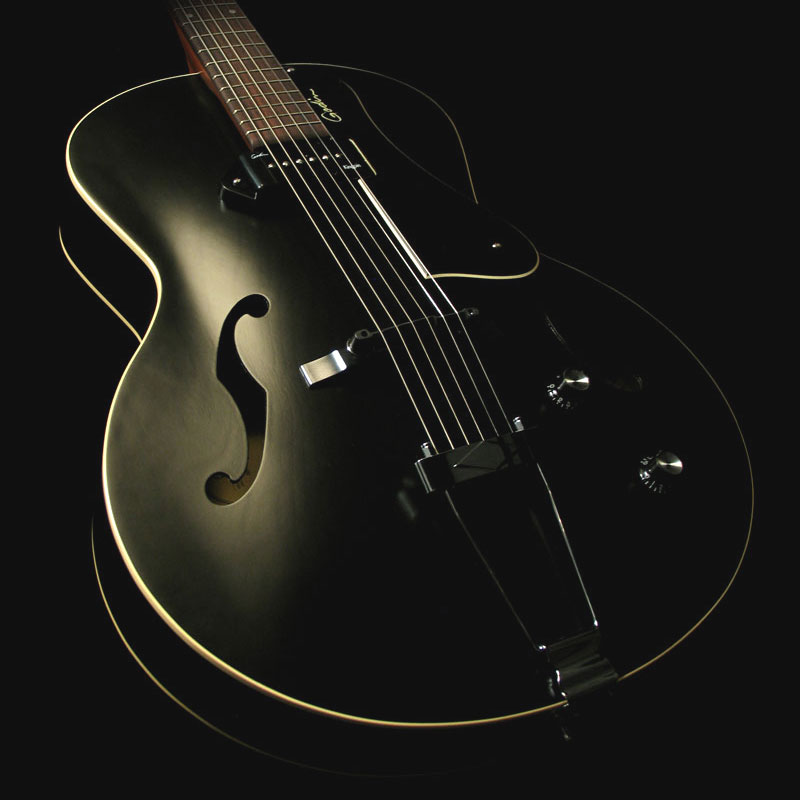 Godin 5th Avenue Kingpin P90 - Black - Hollow-body electric guitar - Variation 2