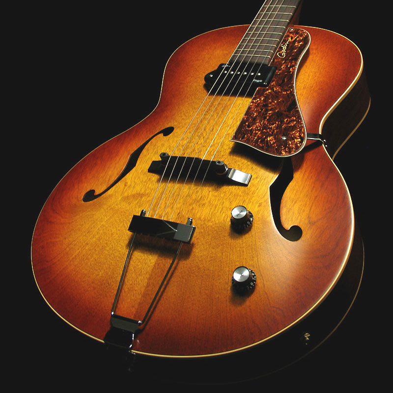 Godin 5th Avenue Kingpin P90 - Cognac Burst - Hollow-body electric guitar - Variation 2