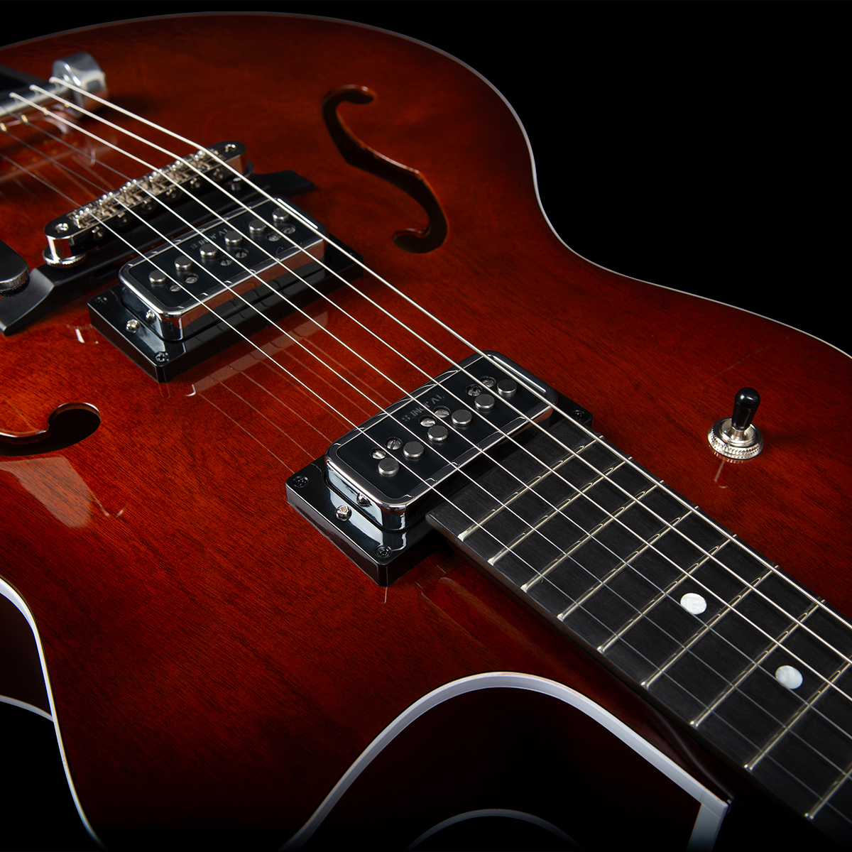 Godin 5th Avenue Uptown T-armond Bigsby Hh Cw - Havana Burst - Hollow-body electric guitar - Variation 4