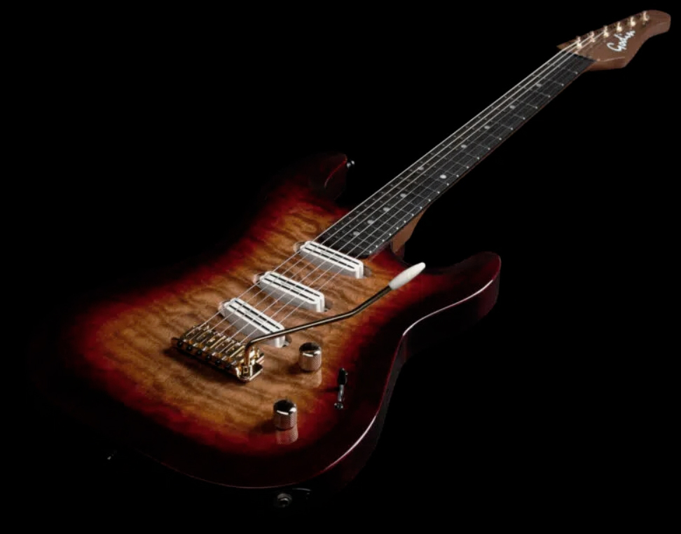 Godin Artisan Stiii 3h Trem En - Whiskey Burst - Str shape electric guitar - Variation 2