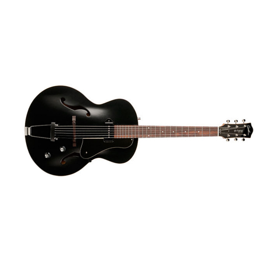 Godin 5th Avenue Kingpin P90 - Black - Hollow-body electric guitar - Main picture