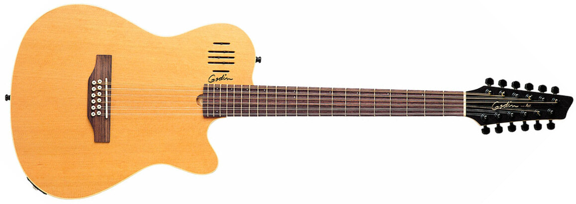 Godin A12 12c Ric +housse - Natural - Electro acoustic guitar - Main picture