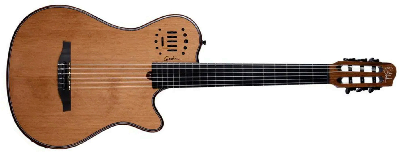 Godin Multiac Mundial Grand Concert Deluxe Mahogany - Natural - Classical guitar 4/4 size - Main picture