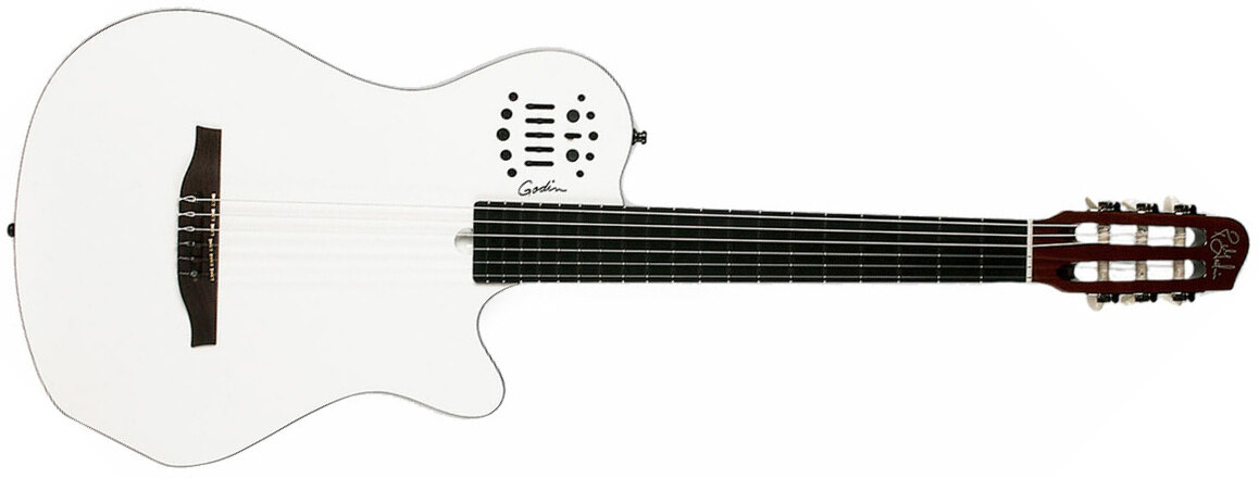 Godin Multiac Nylon Grand Concert Sa Ric +housse - White - Classical guitar 4/4 size - Main picture