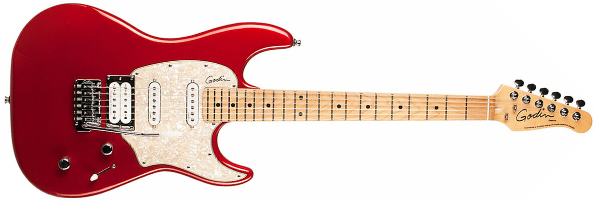 Godin Session Ltd Hss Seymour Duncan Trem Mn - Desert Red Hg - Str shape electric guitar - Main picture