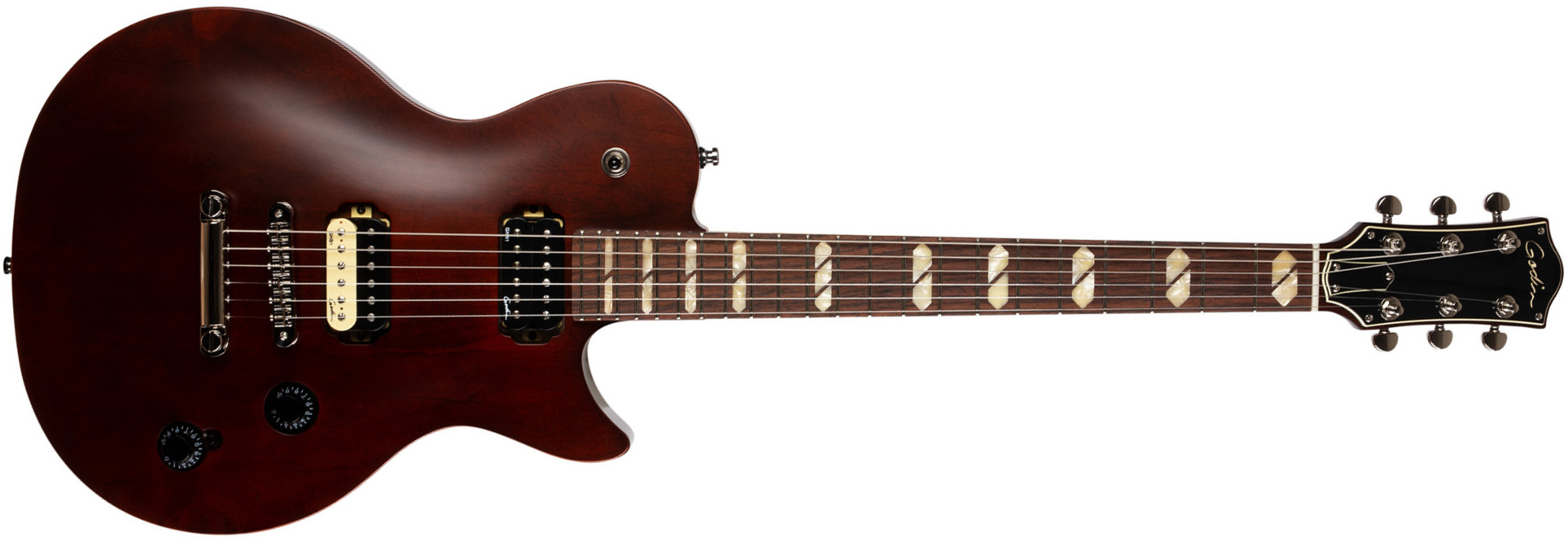 Godin Summit Classic Hh Ht Rw - Havana Brown - Single cut electric guitar - Main picture