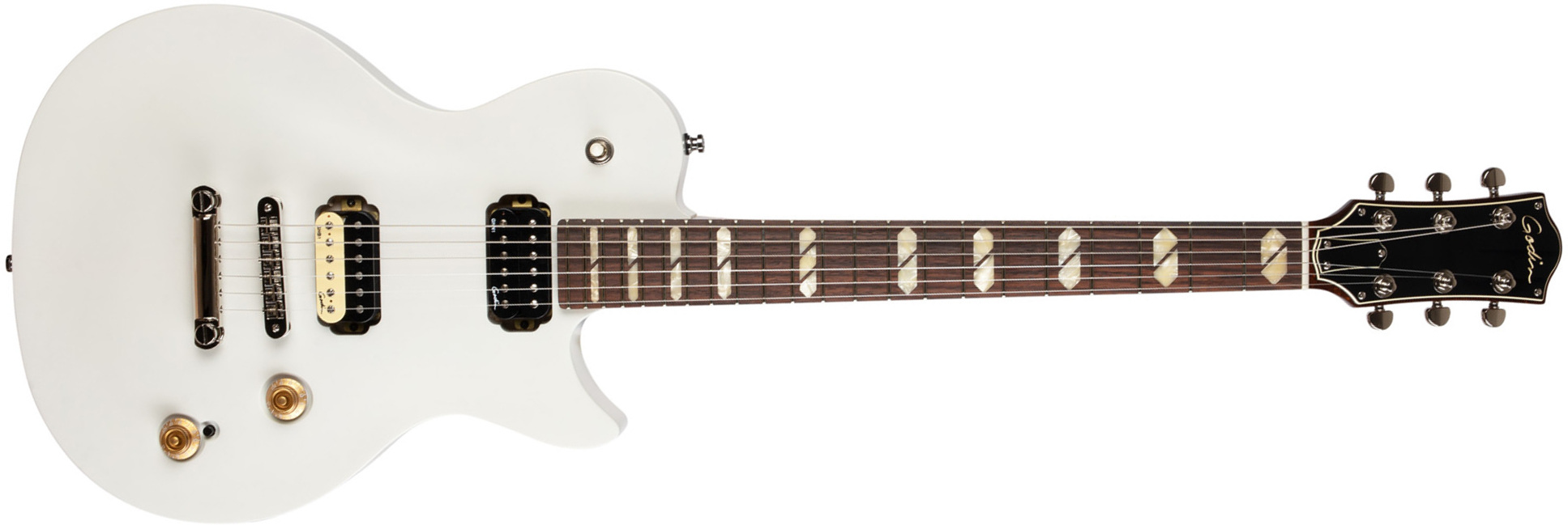 Godin Summit Classic Hh Ht Rw - Trans White - Single cut electric guitar - Main picture