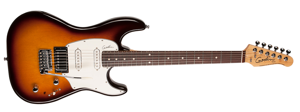 Godin Double Cutaway Session Rw - Vintage Burst Hg - Str shape electric guitar - Variation 2
