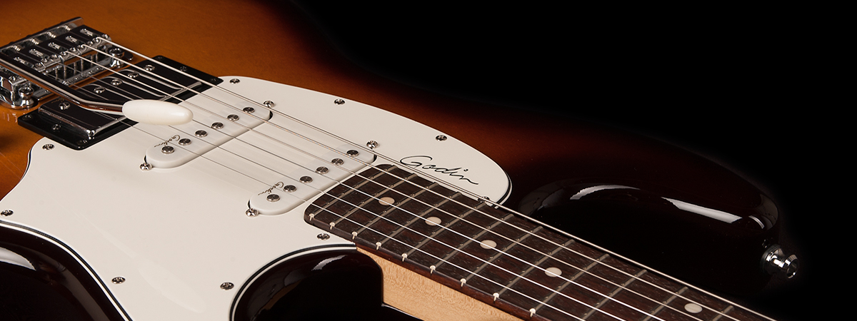 Godin Double Cutaway Session Rw - Vintage Burst Hg - Str shape electric guitar - Variation 3