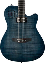 Folk guitar Godin A6 Ultra - Denim blue flame