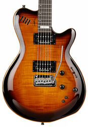 Modeling guitar Godin LGXT SA MIDI Piezo - Cognac burst flame aa