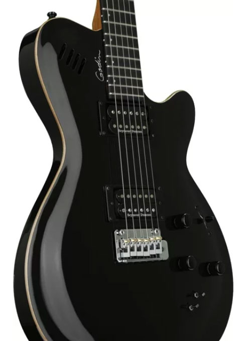 Godin Lgxt Sa Hh Seymour Duncan Piezo Midi Trem Ric - Black Pearl - Modeling guitar - Variation 1