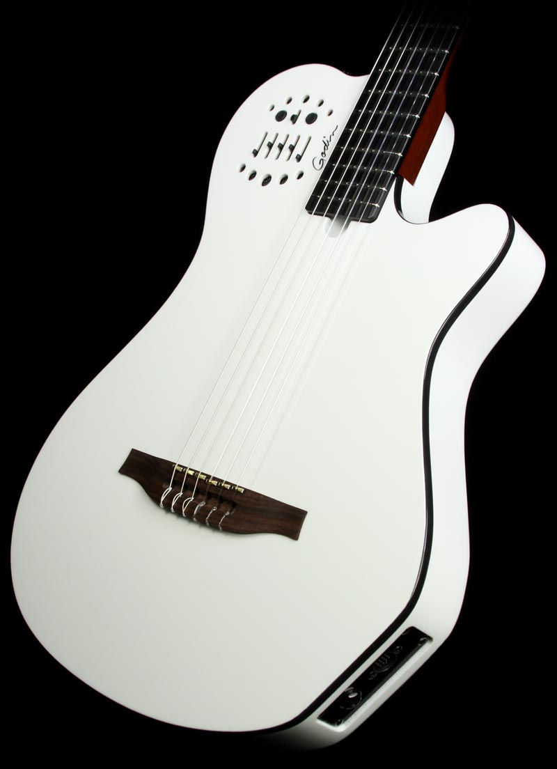 Godin Multiac Nylon Acs Sa Synth Access +housse - White - Classical guitar 4/4 size - Variation 2