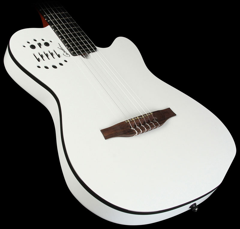 Godin Multiac Nylon Acs Sa Synth Access +housse - White - Classical guitar 4/4 size - Variation 3