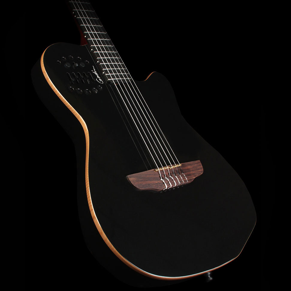 Godin Multiac Nylon Acs Sa Slim Synth Access +housse - Black - Classical guitar 4/4 size - Variation 2