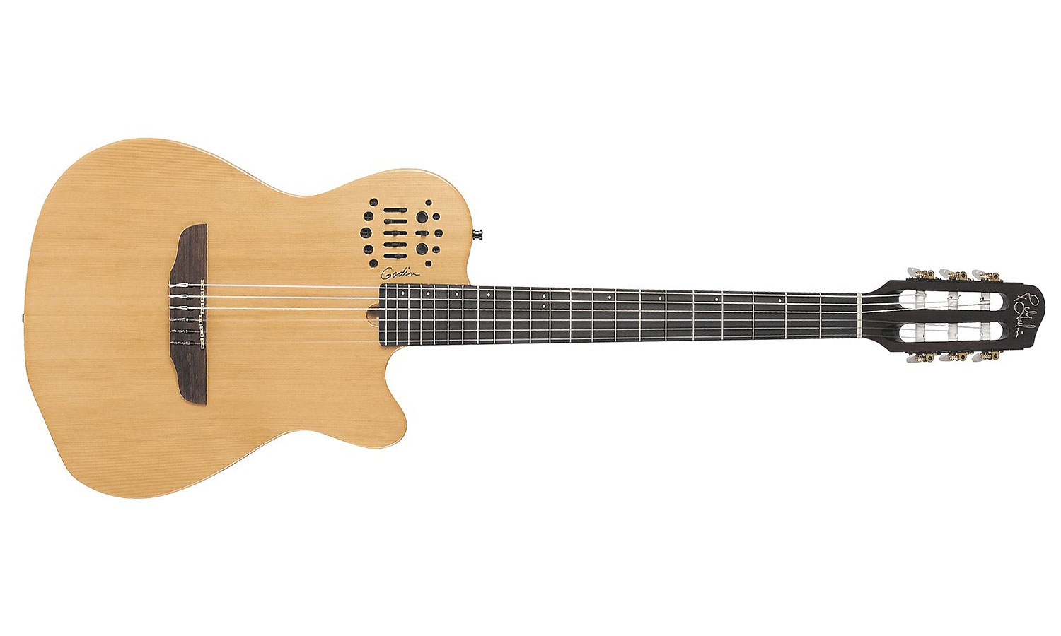 Godin Multiac Nylon Acs Sa Slim Synth Access +housse - Natural - Classical guitar 4/4 size - Variation 1