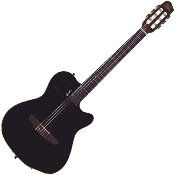 Classical guitar 4/4 size Godin Multiac Nylon ACS +bag - black